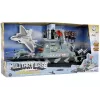 LEAN TOYS Militär-Set Militärschiff Schlachtarmee Kanonen Lichter Geräusche