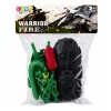 LEAN TOYS Militär-Set Soldaten mit Schützenpanzer 14 Teile