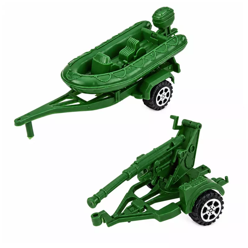LEAN TOYS Militär-Set Soldaten mit Schützenpanzer 14 Teile