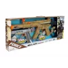 LEAN TOYS Militär-Waffen-Set Gewehr Pistole Kopfhörer Trillerpfeife Lichter
