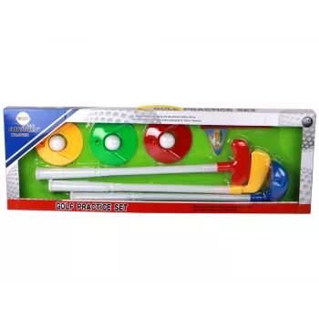 LEAN TOYS Mini-Golf-Set für Kinder, Schläger, 12-teilig