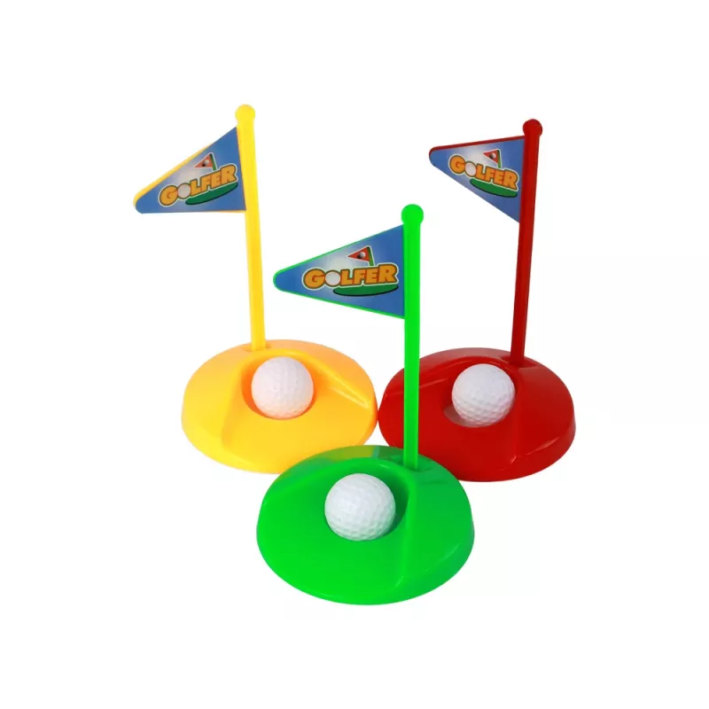 LEAN TOYS Mini-Golf-Set für Kinder, Schläger, 12-teilig