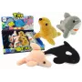 LEAN TOYS Mini Plüsch Meerestiere 4 Modelle