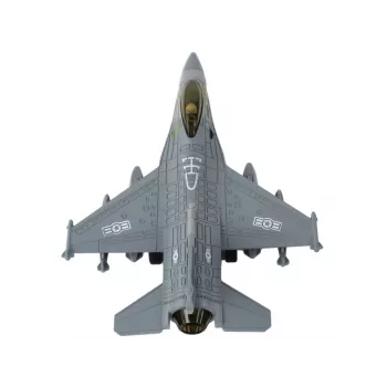 LEAN TOYS Modell eines reibungsgetriebenen Flugzeugs, Marineblau oder Grau