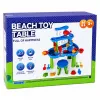 LEAN TOYS Mehrstufiger Wassertisch-Spielplatz mit Stuhl, Zubehör und Formen, 63 cm