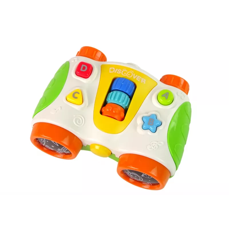 LEAN TOYS Multifunktionales interaktives Fernglas für Babys Baby-Teleskop