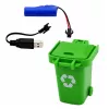 LEAN TOYS Kommunalfahrzeug ferngesteuerter Müllwagen RC Container Mülleimer Lichter 1:14