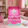 LEAN TOYS Musikbox Schmuckkästchen rotierendes Einhorn Pink