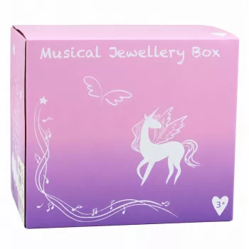 LEAN TOYS Musik-Schmuckkästchen mit Ballerina, Spieldose, Spiegel und Schubladen - Rosa klassisches Design