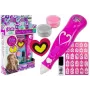 LEAN TOYS Nagellack-Set mit Spender Glitter Nagellack