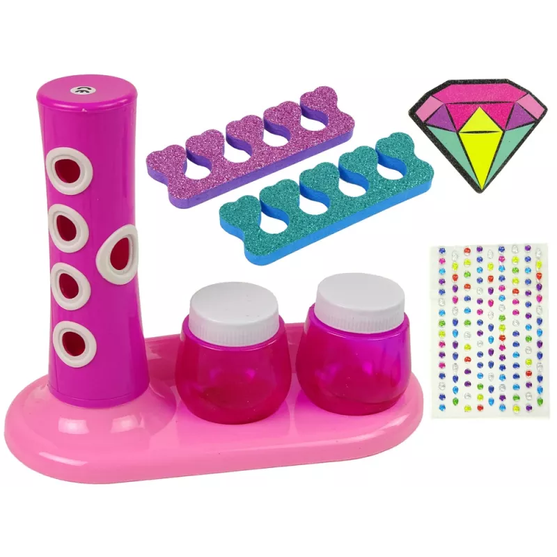 LEAN TOYS Nagellack-Set Nagelglitter-Spender Nagellack-Aufkleber