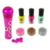 LEAN TOYS Nagellack-Set Nagelglitter-Spender Nagellack-Aufkleber