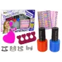 LEAN TOYS Nagellack-Set mit Nagellacken, Glitzer, Aufklebern und Ringen