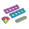 LEAN TOYS Nagellack-Set mit Nagellacken, Stiften und farbigen Aufklebern