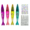 LEAN TOYS Nagellack-Set mit Nagellacken, Stiften und farbigen Aufklebern