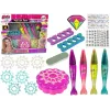 LEAN TOYS Nagellack-Set mit Nagellacken, Stiften und farbigen Aufklebern