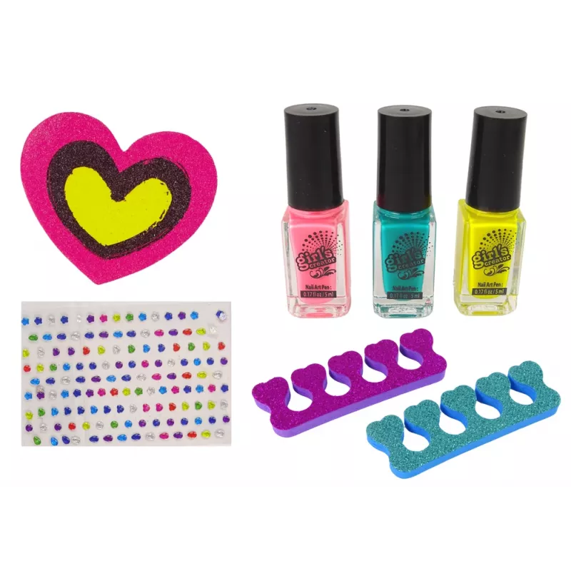 LEAN TOYS Nagelstyling-Set für kleine Damen Nagelkunst-Studio