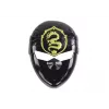 LEAN TOYS Ninja Warrior Set mit Maske, Schwert, Dolchen, Shuriken, Bogen & Pfeilen – rote Verzierungen (10-teilig)