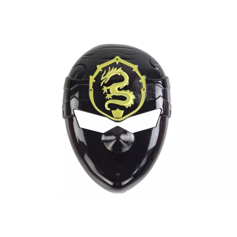 LEAN TOYS Ninja Warrior Set mit Maske, Schwert, Dolchen, Shuriken, Bogen & Pfeilen – rote Verzierungen (10-teilig)