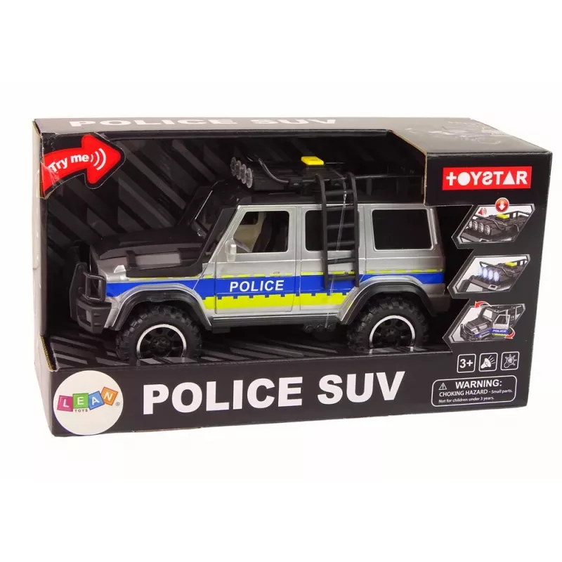 LEAN TOYS Off Road Polizeiauto 1:14 Reibungsantrieb