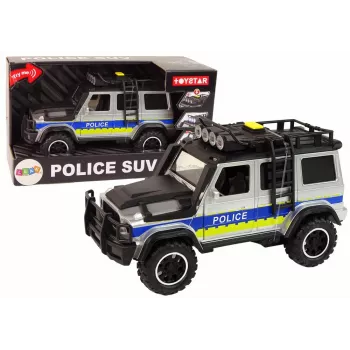LEAN TOYS Off Road Polizeiauto 1:14 Reibungsantrieb