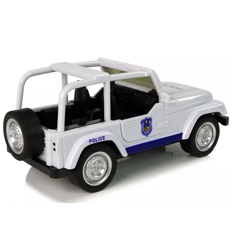 LEAN TOYS Off-Road Police Car White