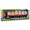 LEAN TOYS Oranger Lebensmitteltransport-LKW 1:40 Druckgussmodell