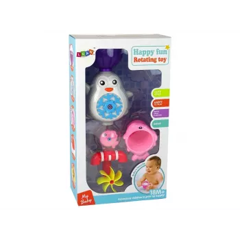 LEAN TOYS Pinguin-Badespielzeug für Kinder