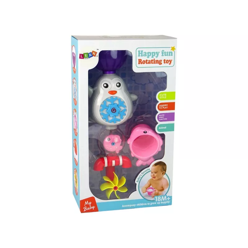 LEAN TOYS Pinguin-Badespielzeug für Kinder