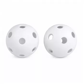 LEAN TOYS Pickleball Tennis Badminton Schläger Set mit 2 Bällen Schwarz und Grau