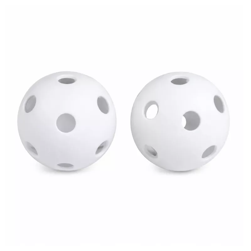 LEAN TOYS Pickleball Tennis Badminton Schläger Set mit 2 Bällen Schwarz und Grau