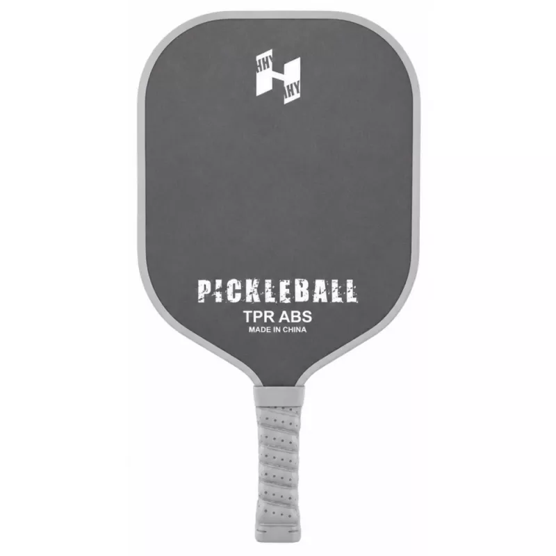 LEAN TOYS Pickleball Tennis Badminton Schläger Set mit 2 Bällen Schwarz und Grau