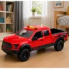 LEAN TOYS Pickup Truck 1:12 RC mit öffnenden Türen, Rücklichtern, Sounds – Rot