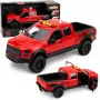 LEAN TOYS Pickup Truck 1:12 RC mit öffnenden Türen, Rücklichtern, Sounds – Rot