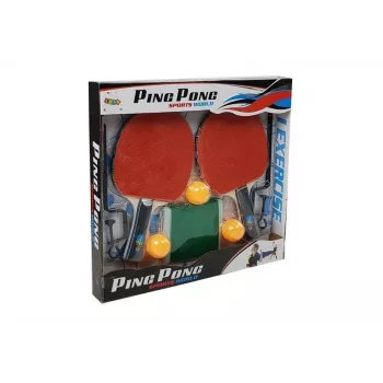 LEAN TOYS Tischtennis-Set Schläger Netz