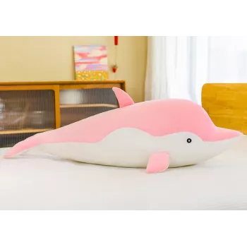LEAN TOYS Pink Dolphin Plush Mascot 70 cm