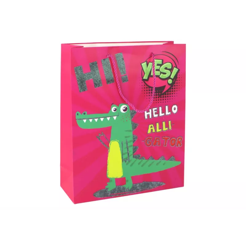 LEAN TOYS Rosa Papiertragetasche 32cm x 26cm x 10cm