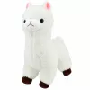 LEAN TOYS Plüsch-Alpaka weiches weißes Fell 28 cm