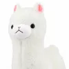 LEAN TOYS Plüsch-Alpaka weiches weißes Fell 28 cm