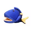 LEAN TOYS Plüsch-Blau-Fisch-Maskottchen-Puppe 25 cm