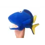 LEAN TOYS Plüsch-Blau-Fisch-Maskottchen-Puppe 25 cm