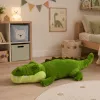 LEAN TOYS Plüschkrokodil Maskottchen Kuscheltier Realistisch Grün 70cm