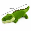 LEAN TOYS Plüschkrokodil Maskottchen Kuscheltier Realistisch Grün 70cm