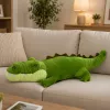 LEAN TOYS Plüschkrokodil Maskottchen Kuscheltier Realistisch Grün 70cm