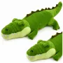 LEAN TOYS Plüschkrokodil Maskottchen Kuscheltier Realistisch Grün 70cm