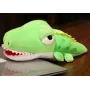 LEAN TOYS Plüsch-Krokodil-Handpuppe grün 30 cm
