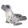 LEAN TOYS Plüsch-Maskottchen Kuscheltier Robbe Grau 37cm