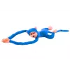LEAN TOYS Plüschaffe Maskottchen mit Sound, Blau 80 cm