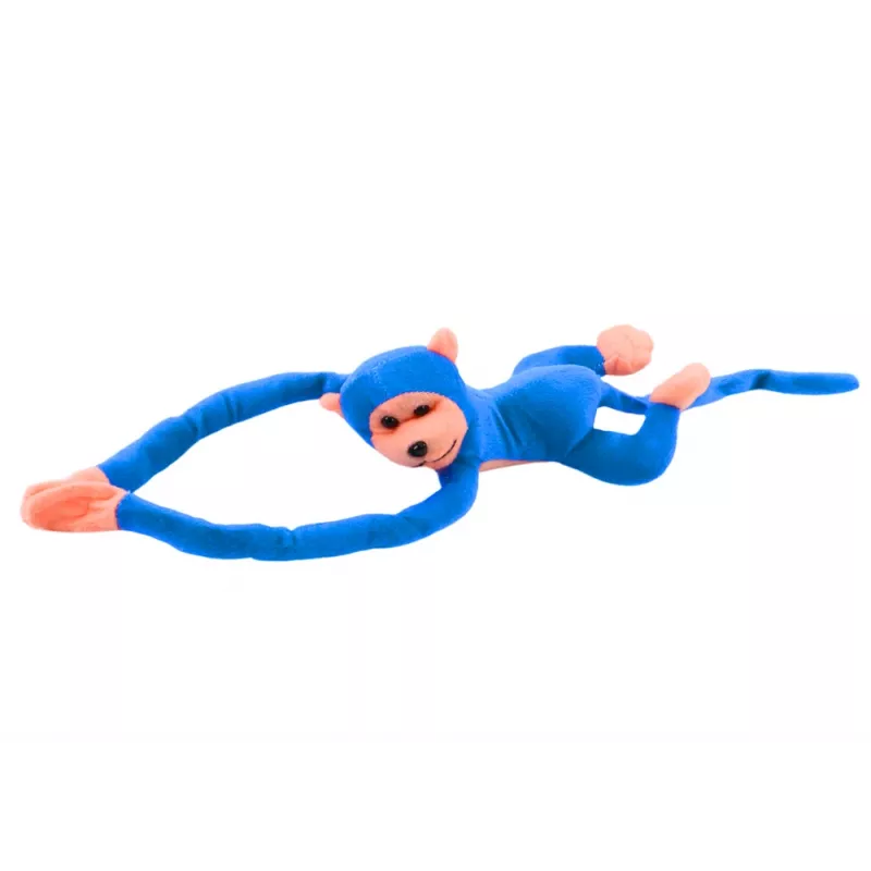 LEAN TOYS Plüschaffe Maskottchen mit Sound, Blau 80 cm