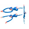 LEAN TOYS Plüschaffe Maskottchen mit Sound, Blau 80 cm